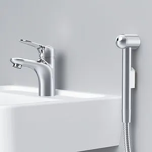 Смеситель для раковины с гигиеническим душем Am.Pm Sunny хром F85C03000 Смеситель для раковины с гигиеническим душем Am.Pm Sunny хром F85C03000, 3