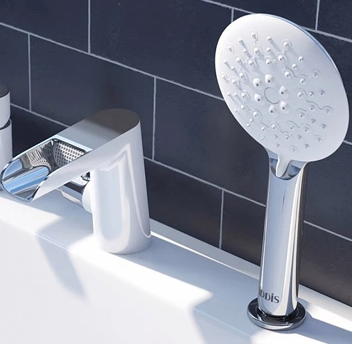 Смеситель на борт ванны на 3 отверстия IDDIS Cloud хром CLOSB3Ki07