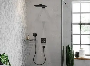 Шланговое подключение Hansgrohe FixFit Square шлифованный чёрный хром 26455340 Шланговое подключение Hansgrohe FixFit Square шлифованный чёрный хром 26455340, 3