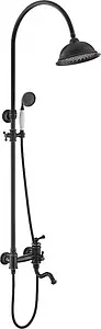 Душевая система со смесителем для ванны Timo Adelia чёрный матовый-антик SX-6010/04, 1