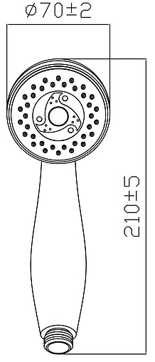 Лейка ручного душа Gross Aqua Optima хром GA3713