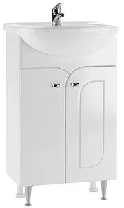 Тумба-умывальник напольная Айсберг Радуга 50 белый DA1140TR+46200081927581, 1