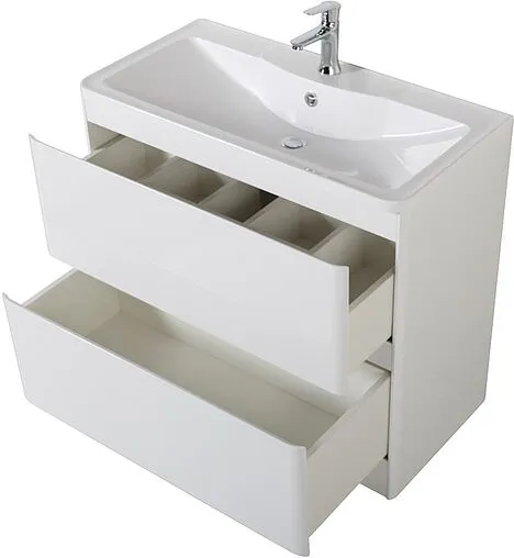 Тумба-умывальник напольная BelBagno ALBANO 80 Bianco Lucido ALBANO-800-2C-PIA-BL+