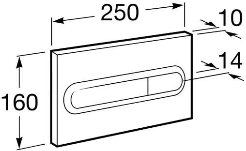 Клавиша смыва для унитаза Roca PL-1 890095005 кнопки/хром матовый, панель/белый глянцевый Клавиша смыва для унитаза Roca PL-1 890095005 кнопки/хром матовый, панель/белый глянцевый