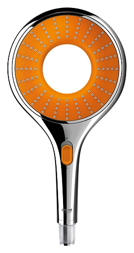 Лейка ручного душа Grohe Rainshower Icon хром/оранжевый 27444000 Лейка ручного душа Grohe Rainshower Icon хром/оранжевый 27444000