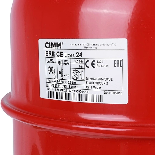 Расширительный бак CIMM ERE 24л 4 бар 820024