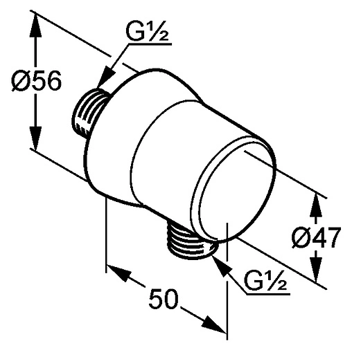 Шланговое подключение Kludi Balance хром 5206105-00