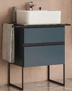 Тумба-умывальник подвесная Roca Domi 60 синий ZRU9307867+ Тумба-умывальник подвесная Roca Domi 60 синий ZRU9307867+, 1