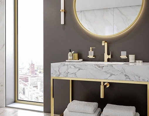 Смеситель для раковины Hansgrohe Metropol 230 полированное золото 32511990