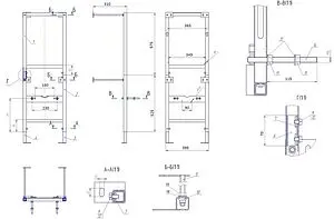 Комплект 6 в 1 Cersanit Delfi TPL S-SET-DEL/LeonN/TPL/Cm-w с кнопкой Geometry хром матовый, 2