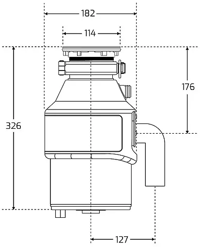 Измельчитель пищевых отходов Teka 40197101 Измельчитель пищевых отходов Teka 40197101