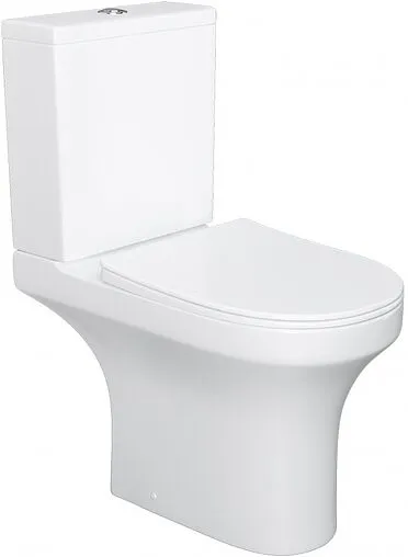 Унитаз-компакт безободковый Damixa Skyline белый DX35C8600SC Унитаз-компакт безободковый Damixa Skyline белый DX35C8600SC