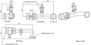 Присоединительный комплект для расширительного бака 1¼"нг x 1¼"в x ½"/15ш Reflex 9119205 Присоединительный комплект для расширительного бака 1¼"нг x 1¼"в x ½"/15ш Reflex 9119205, 2