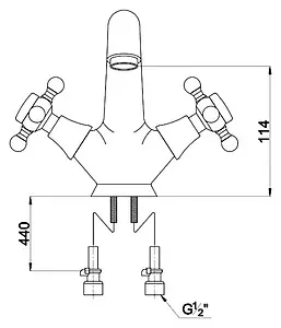 Смеситель для раковины Timo Nelson золото 1911F Gold Смеситель для раковины Timo Nelson золото 1911F Gold, 2