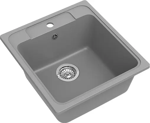 Мойка кухонная Ewigstein Elegant E-R50 серый металлик