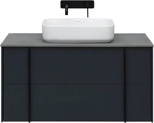 Тумба-умывальник подвесная Allen Brau Reality 100 антрацит 1.32007.AM+