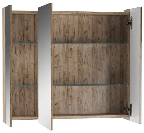 Шкаф-зеркало Домино Bruno 80 дуб вотан DBr2905HZ