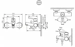 Смеситель для ванны Bravat Palace хром F6172217CP-01-RUS Смеситель для ванны Bravat Palace хром F6172217CP-01-RUS, 2