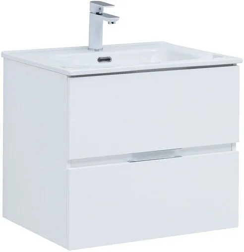 Тумба под умывальник подвесная Aquanet Алвита New 60 белый матовый 00277510