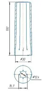 Втулка защитная 16мм синяя Valtec VT.VZT.16.B0, 2