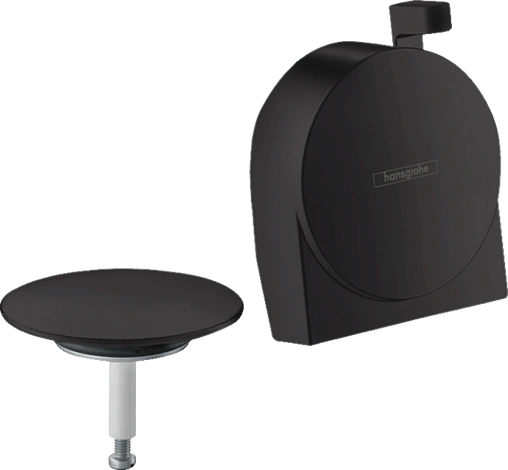 Внешняя монтажная часть сифона для ванны Hansgrohe Exafill S чёрный матовый 58117670