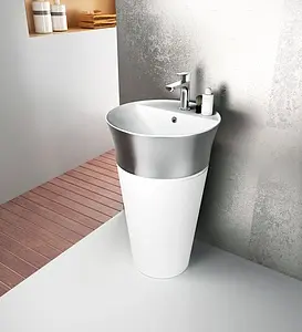 Раковина ISVEA Azur 51 платина/белый 10SYS1003SV, 4