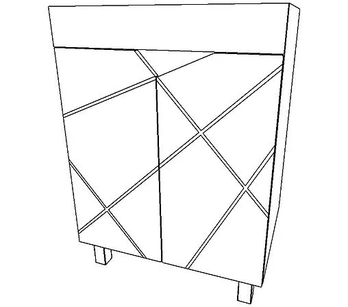 Тумба под умывальник напольная Домино Vector 60 метрополитан грей/бетон серый DV6612T
