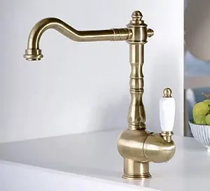 Смеситель для кухни Paffoni Melissa бронза/белый FME181BR Смеситель для кухни Paffoni Melissa бронза/белый FME181BR, 3