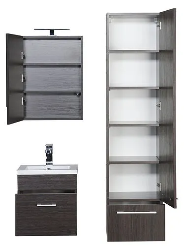 Шкаф-зеркало Aquanet Нота 50 L венге 00172682 Шкаф-зеркало Aquanet Нота 50 L венге 00172682