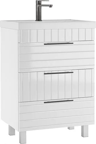 Тумба под умывальник напольная Домино Topaz 60 белый DT6401T