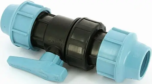 Кран шаровый с американкой для пнд трубы 40мм x 40мм Unidelta 1070040000001