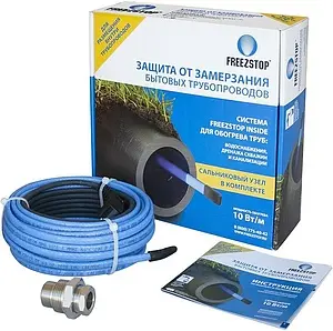 Кабель нагревательный саморегулирующийся 10м Freezstop Inside-10-10 100035659300 Кабель нагревательный саморегулирующийся 10м Freezstop Inside-10-10 100035659300, 1