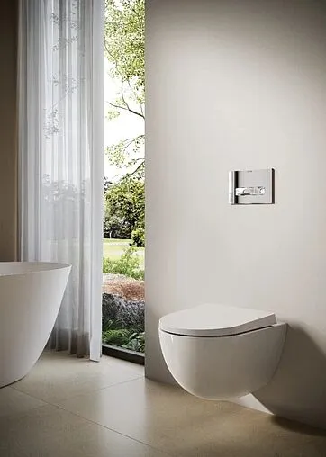 Унитаз подвесной безободковый Kludi Resa D белый 24WCSET43