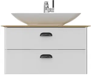 Тумба-умывальник подвесная ISVEA Bei 80 белый/дуб 21BES065080I10SY50065SV Тумба-умывальник подвесная ISVEA Bei 80 белый/дуб 21BES065080I10SY50065SV, 1