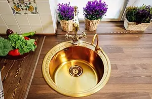 Мойка кухонная Omoikiri Tovada 49-AB античная латунь 4993047 Мойка кухонная Omoikiri Tovada 49-AB античная латунь 4993047, 5