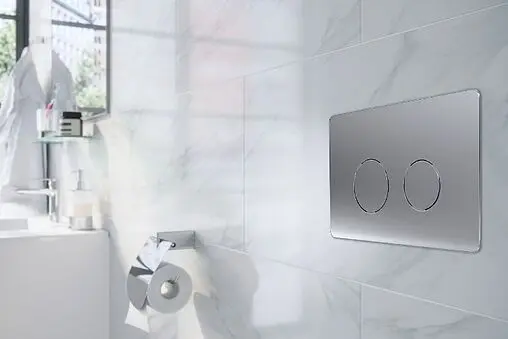 Клавиша смыва для унитаза Azario AZ-8200-0083/AZ-P57-0110 хром матовый