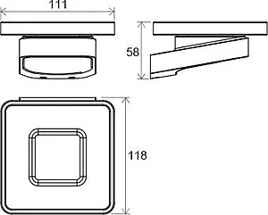 Мыльница Ravak 10° хром X07P354 Мыльница Ravak 10° хром X07P354, 2