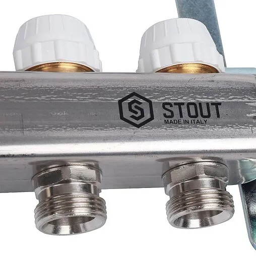 Группа коллекторная без расходомеров 13 отводов 1&quot;в/в x ¾&quot;ек Stout SMS 0922 000013