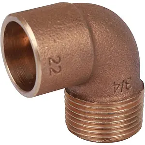 Уголок пайка переходной 22мм x ¾"н Sanha 4092g 140922234 Уголок пайка переходной 22мм x ¾"н Sanha 4092g 140922234, 1