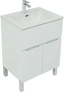 Тумба-умывальник напольная Aquanet Алвита New 60 белый матовый 00277546+00254363, 1