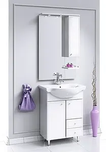 Тумба-умывальник напольная Aqwella Barcelona 60 белый BA0106K+4640021062296 Тумба-умывальник напольная Aqwella Barcelona 60 белый BA0106K+4640021062296, 3