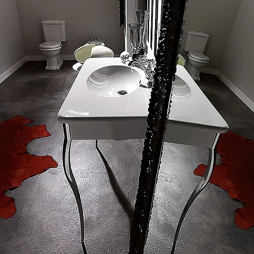 Раковина Kerasan Retro 100 белый 1049K0 bi*1 cr legs Раковина Kerasan Retro 100 белый 1049K0 bi*1 cr legs