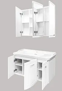 Тумба-умывальник подвесная Comforty Палини 100 белый 00004148011CF, 4