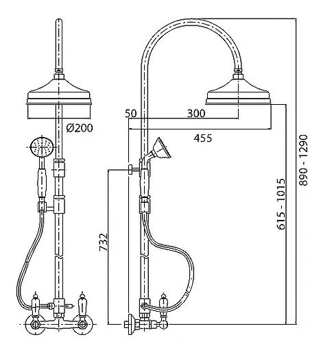 Душевая система со смесителем для душа Cezares First хром FIRST-CD-01-Bi