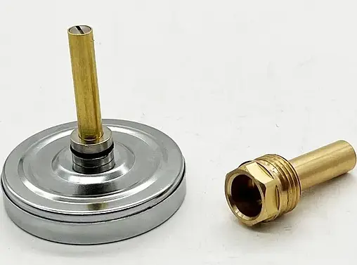 Термометр биметаллический TIM 63мм 120°С гильза 50мм ½&quot; Y-63A-50-120