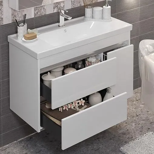 Тумба под умывальник подвесной Opadiris Фреш 100 белый 00-00007083