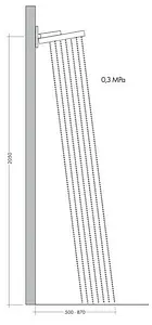 Лейка верхнего душа с настенным креплением Hansgrohe Rainfinity 360 1jet шлифованная бронза/графит 26230140 Лейка верхнего душа с настенным креплением Hansgrohe Rainfinity 360 1jet шлифованная бронза/графит 26230140, 3