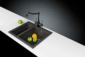 Мойка кухонная Omoikiri Bosen 59-2-GR leningrad grey 4993558, 3