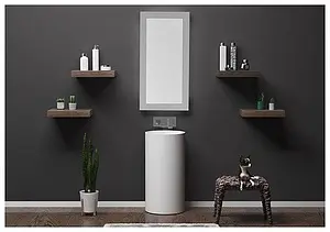 Раковина Aquanet Circle V28 43 белый 00198950, 4