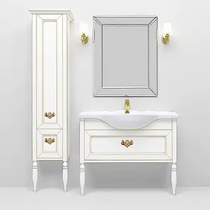 Тумба-умывальник напольная Roca America 105 дуб молочный ZRU9302945+327205000, 3